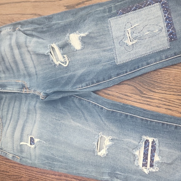 Maurices Distressed Denim Skinny Jeans - Picture 2 of 5